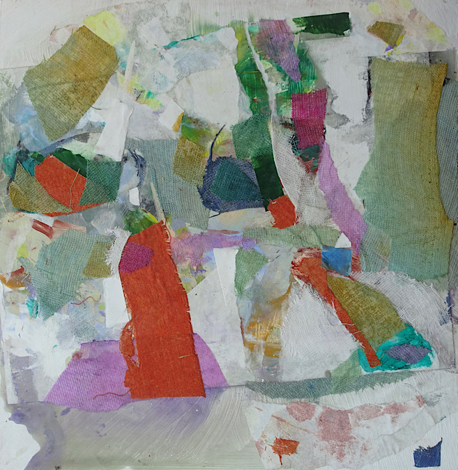 <em>Ontario Trainyard</em>, acrylic on paper, linen and birch panel, 13 inches by 12-1/2 inches, 250