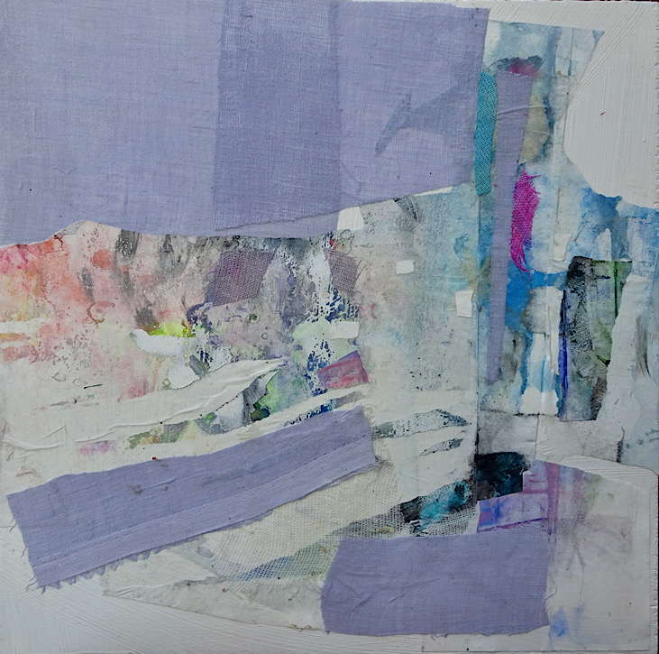 <em>Approaching Winter- Silverton, Colorado</em>, acrylic on paper, linen and birch panel, 13 inches by 13 inches, 270